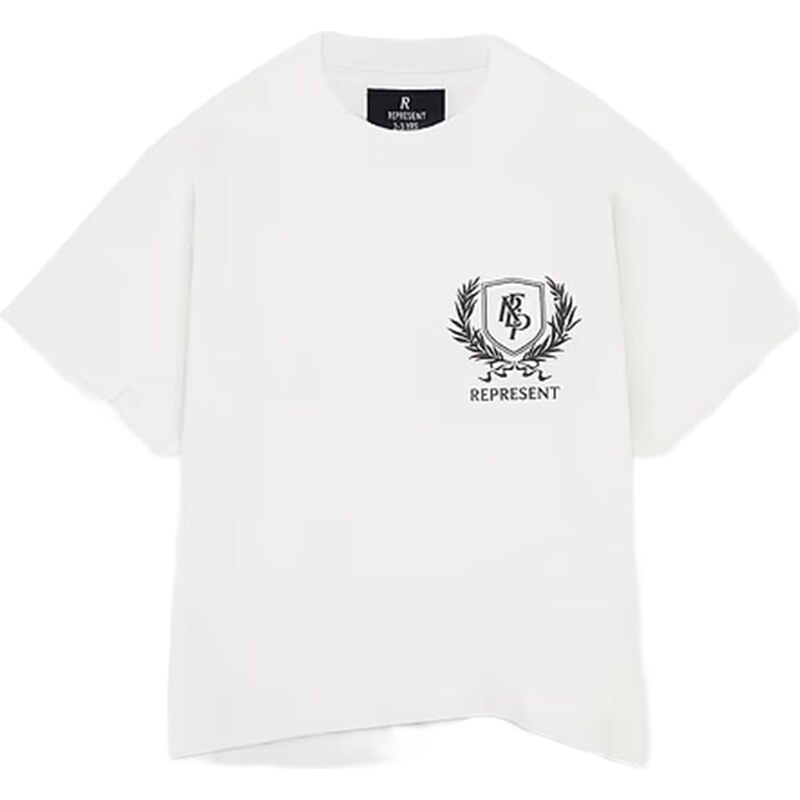 Represent Crest T-Shirt Flat White