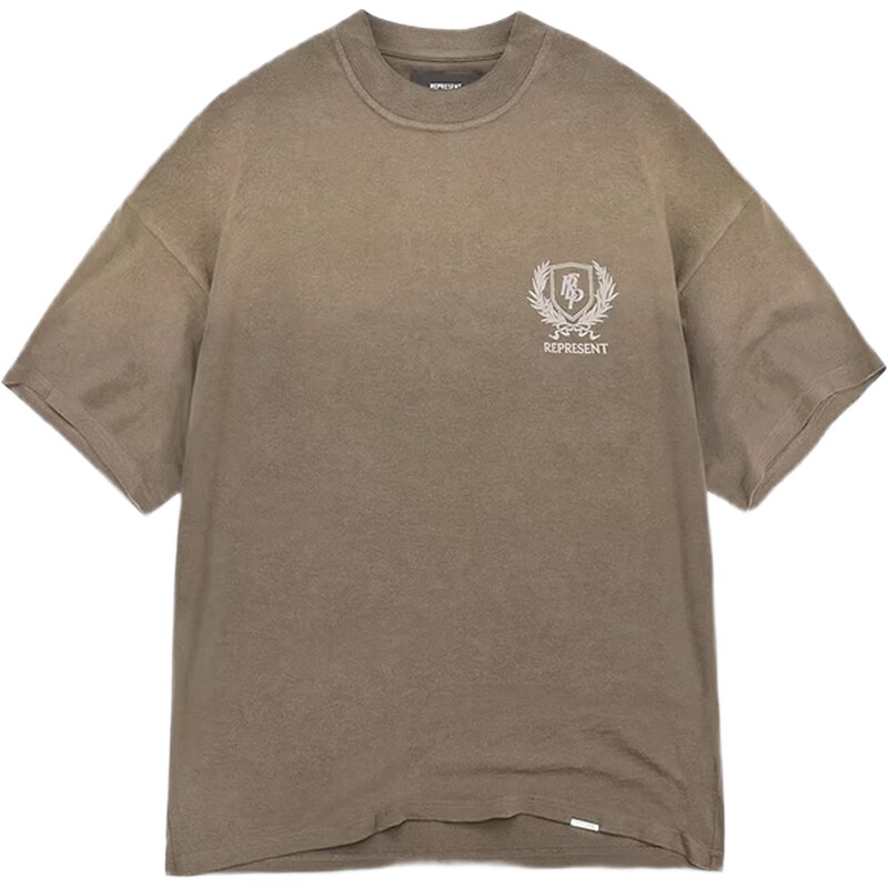 Represent Crest T-Shirt Dark Taupe