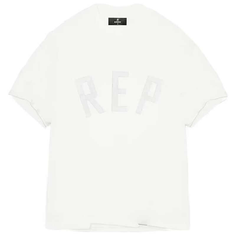Represent Rep Applique T-Shirt Flat White