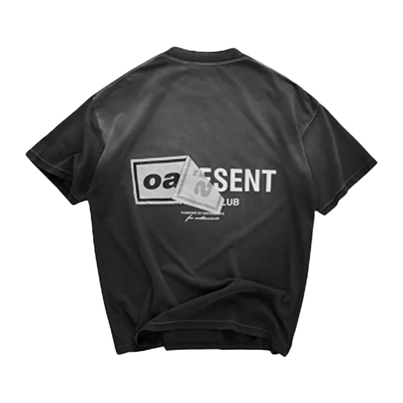 Represent X Oasis Owners Club T-Shirt Stained Black