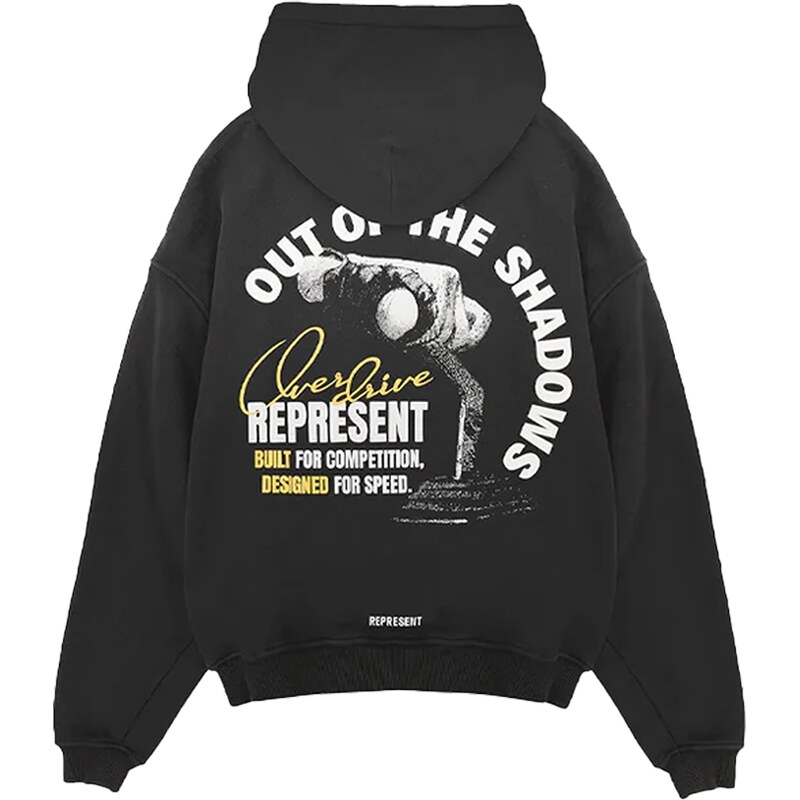 Represent Out Of The Shadows Hoodie Stained Black 113725066