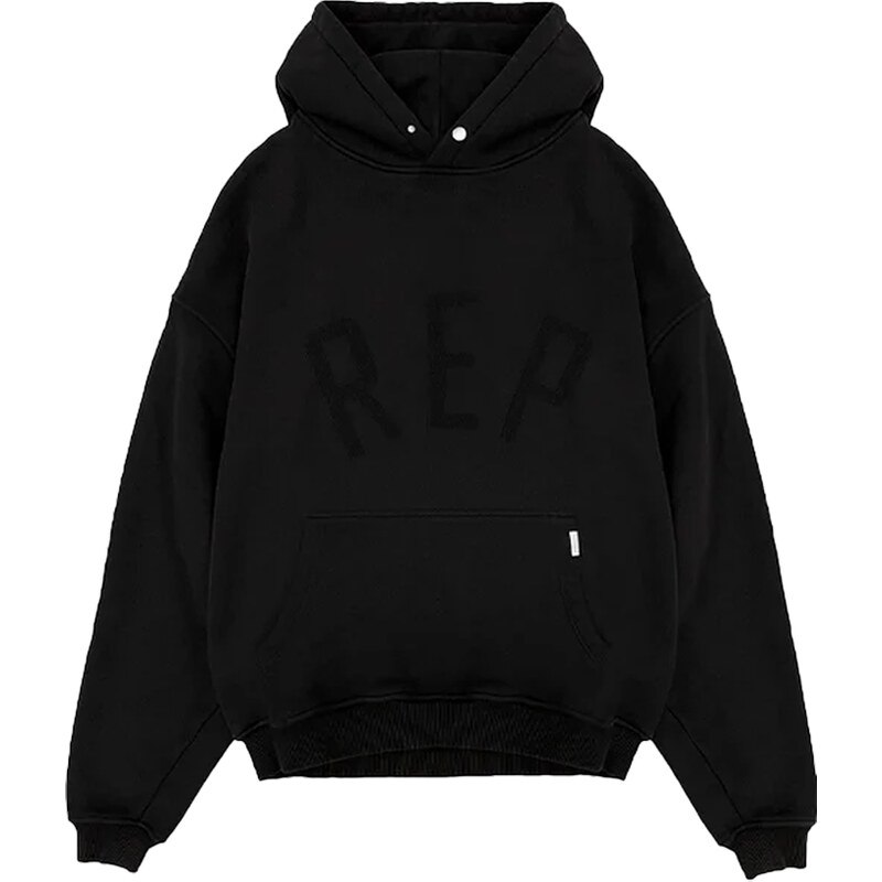 Represent Rep Applique Hoodie Off Black