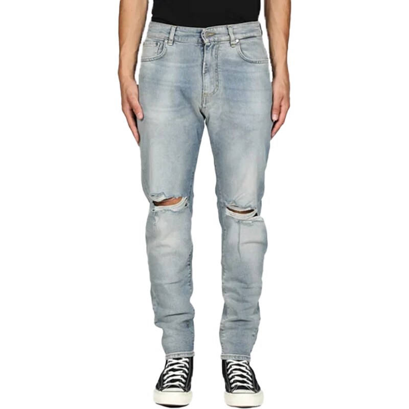 Represent Baggy Destroyer Denim In Blu