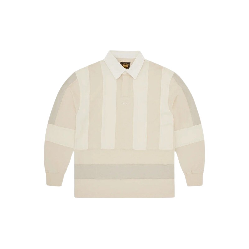 Corteiz Panel Strpez Rugby Shirt Cream