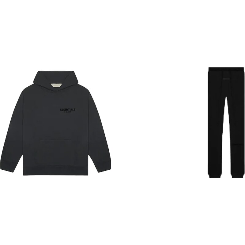 Fear of God Essentials S22 Sweatpants + S22 Hoodie Black - SET