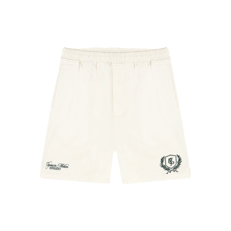 Represent Crest Shorts Antique White