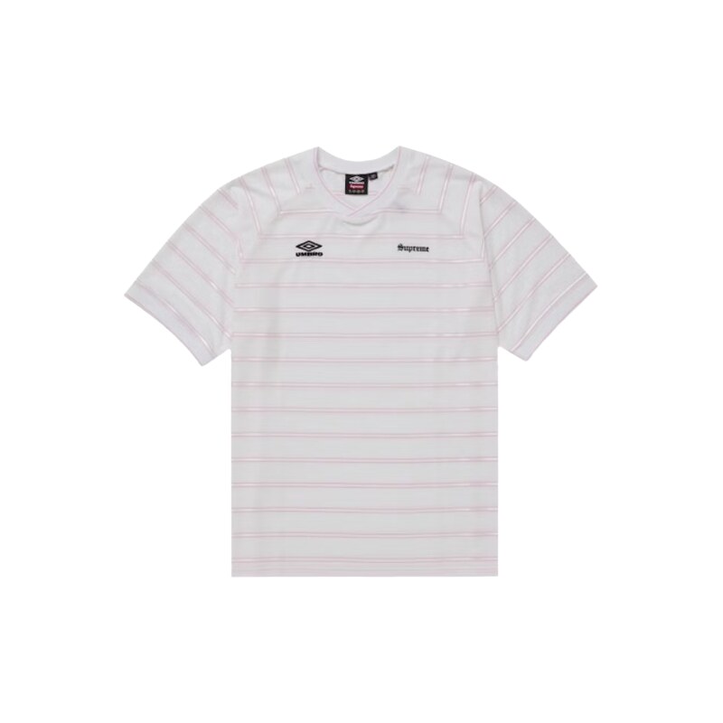 Supreme Umbro Stripe Soccer Jersey White