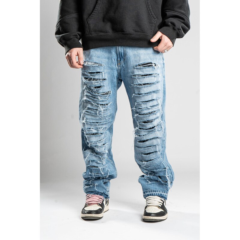 Custompantsprg Custom Distressed Blue Jeans