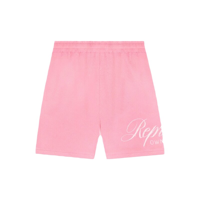 Represent Owners Club Script Mesh Shorts Pink
