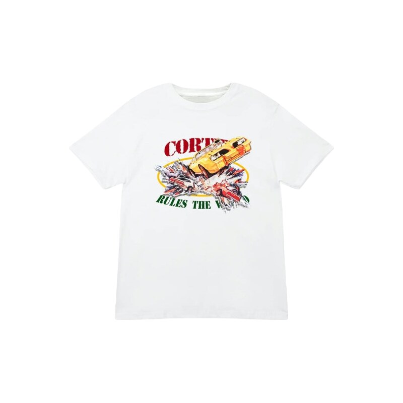 Corteiz Car Crash Tee White