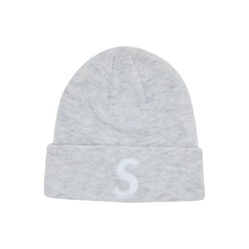 Supreme New Era S Logo Beanie (FW24) Heather Grey