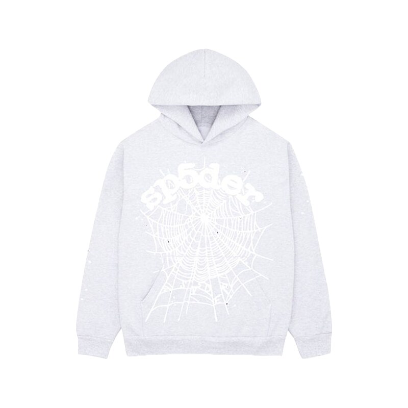 Sp5der OG Web Hoodie Heather Grey