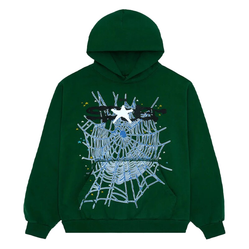 Sp5der Hunter Green Hoodie