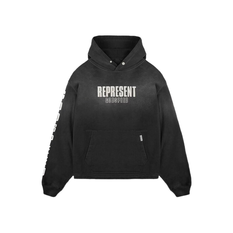 Represent Godspeed Hoodie Aged Black