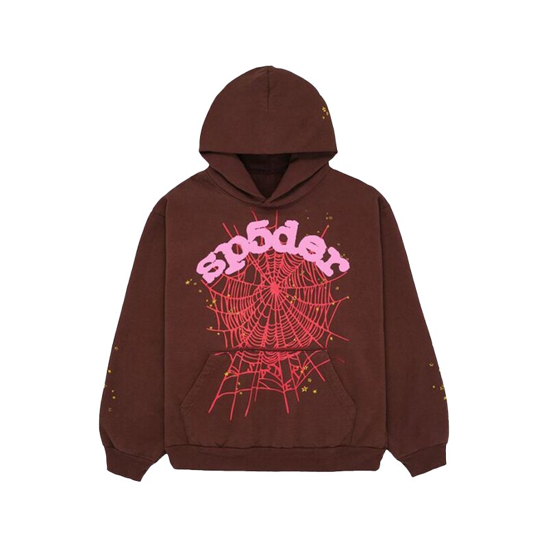 Sp5der Web Hoodie Brown