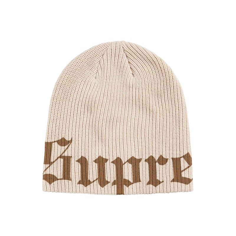 Supreme Old English Printed Beanie Stone