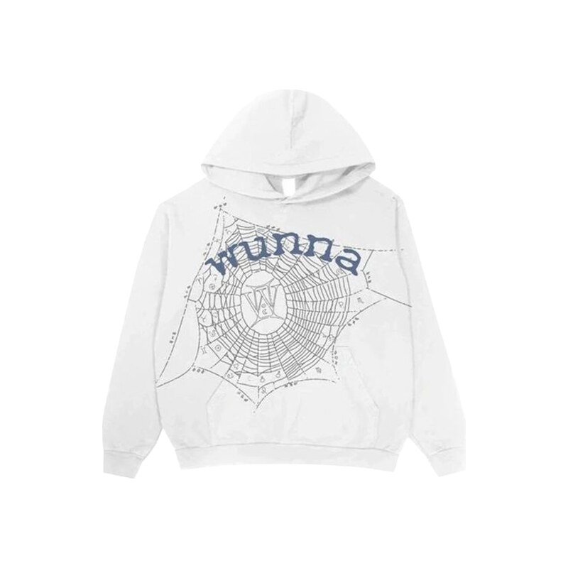 Sp5der Wunna Hoodie White