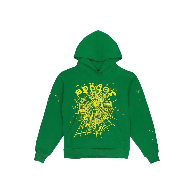Sp5der Star OG Web V2 Hoodie Slime Green
