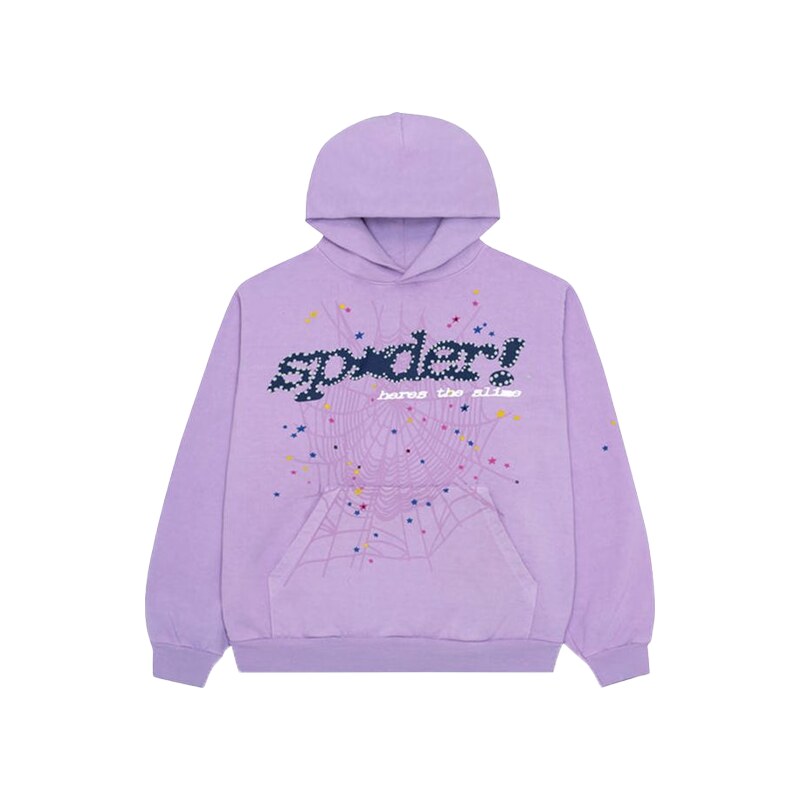 Sp5der Acai Hoodie Purple