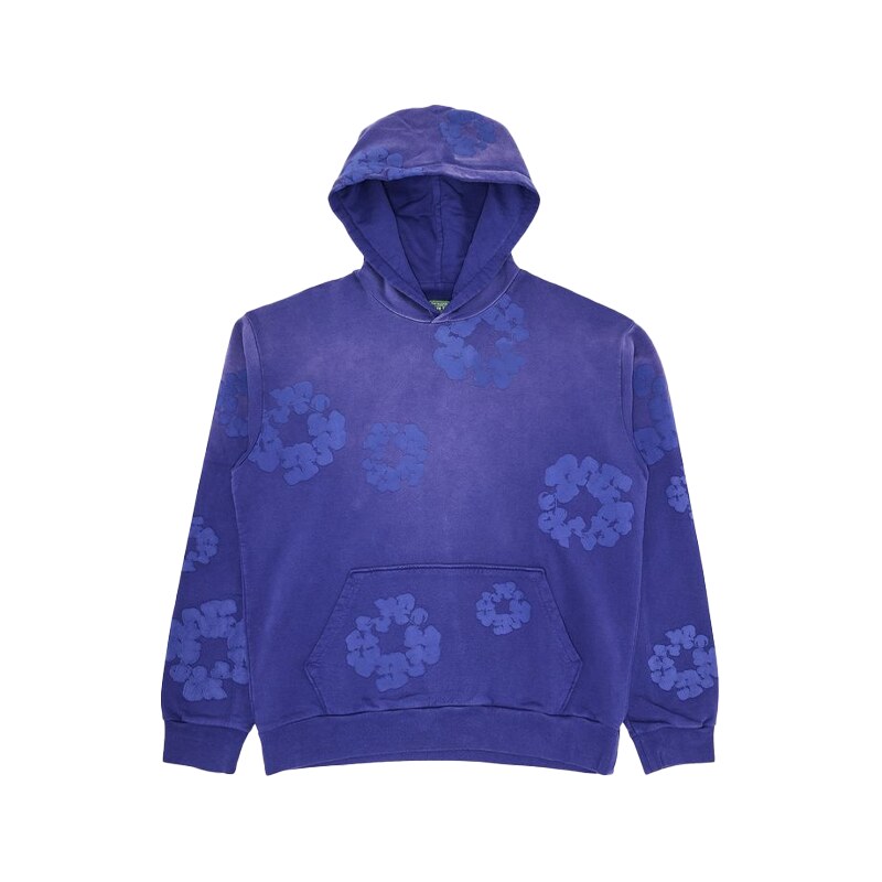 Denim Tears Mono Cotton Wreath Hoodie Washed Blue