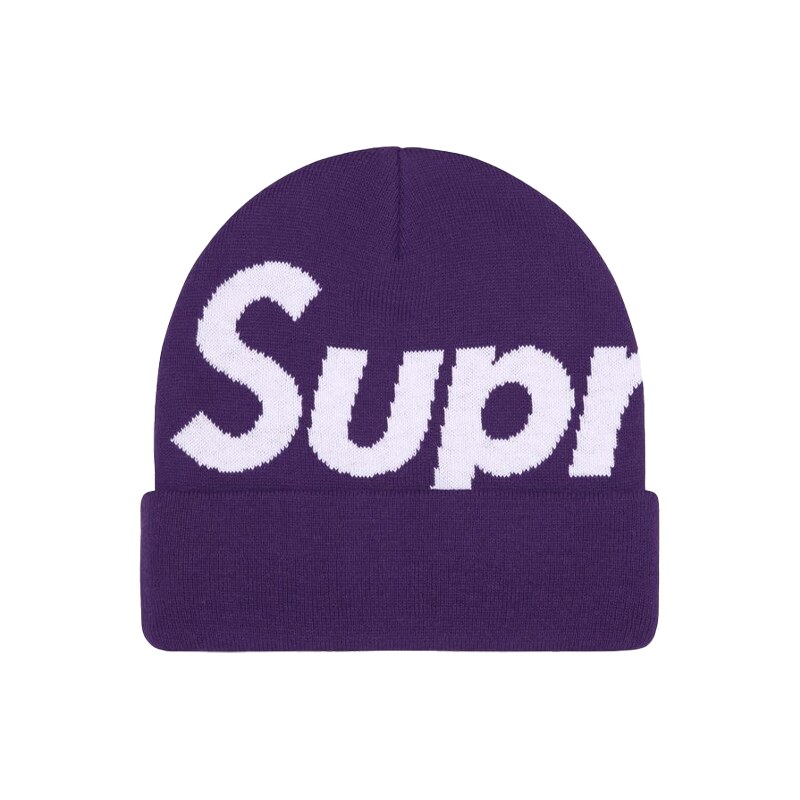 Supreme Big Logo Beanie (FW25) Purple