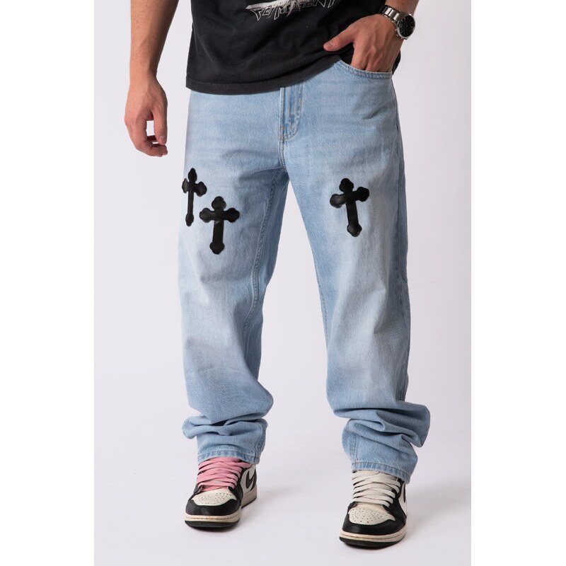 Custompantsprg Custom Bleached Cross Jeans