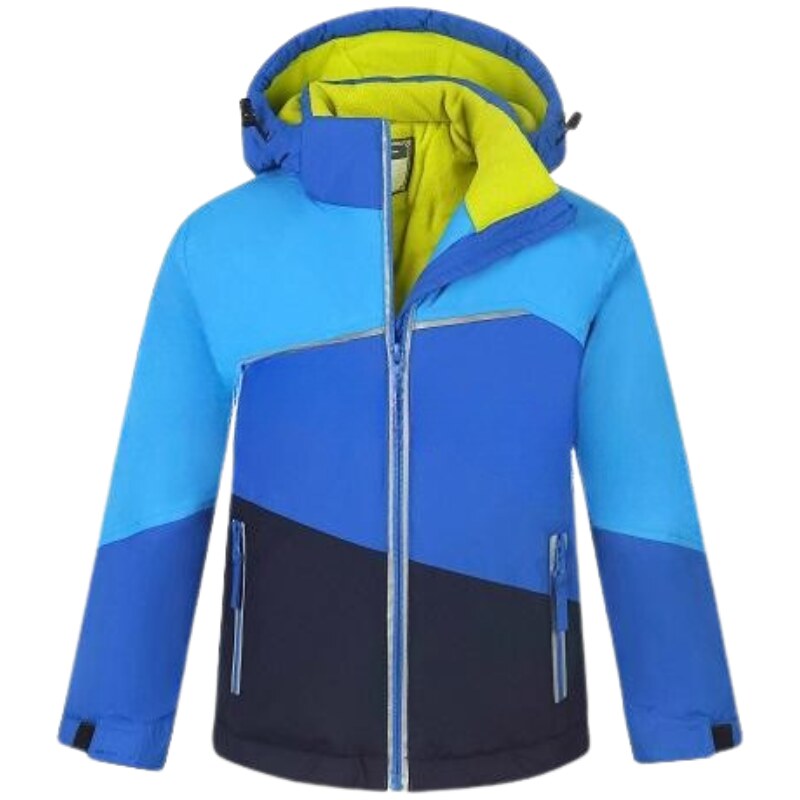 KUGO PB7350 Dětská zimní bunda modrá/černá