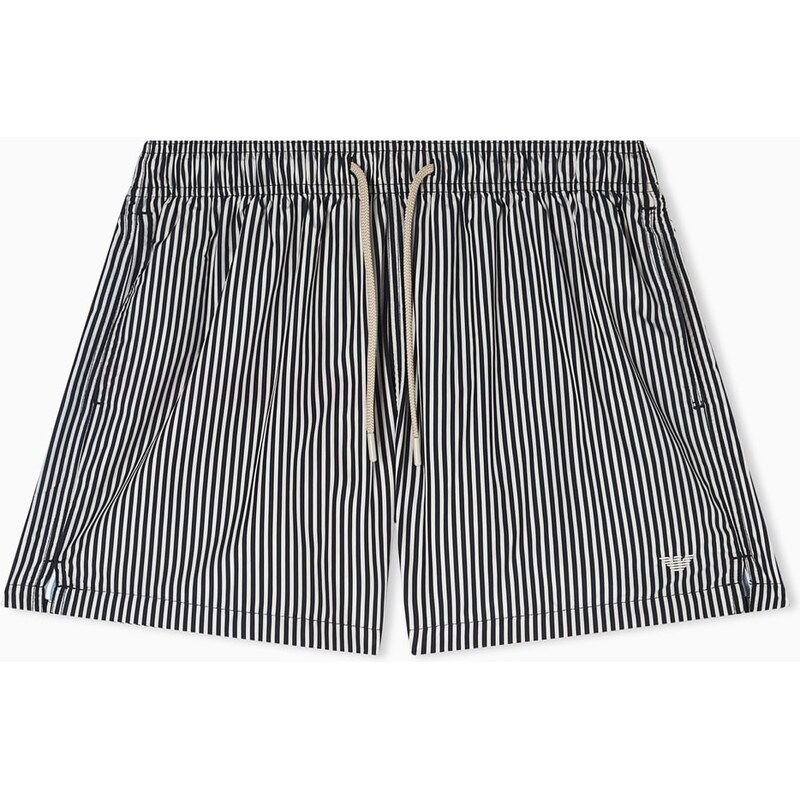Plavky Emporio Armani Striped Black 1764654