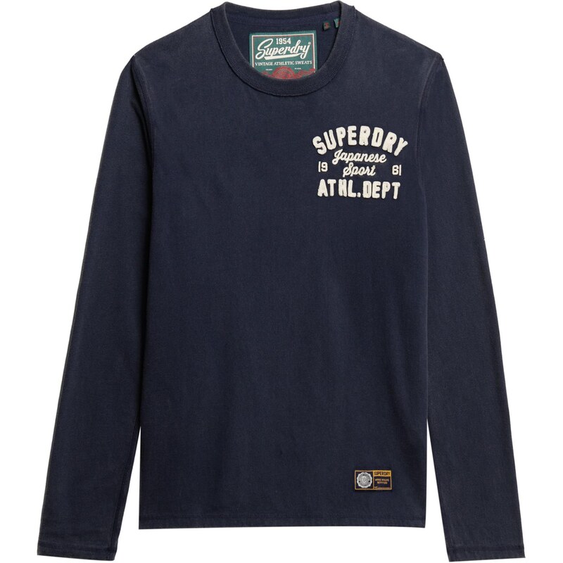 Superdry & Co Tričko Vintage Athletic marine modrá / bílá