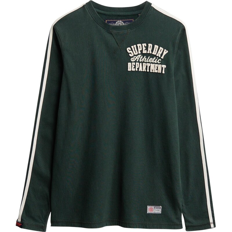 Superdry & Co Tričko ATHLETIC jedle / bílá