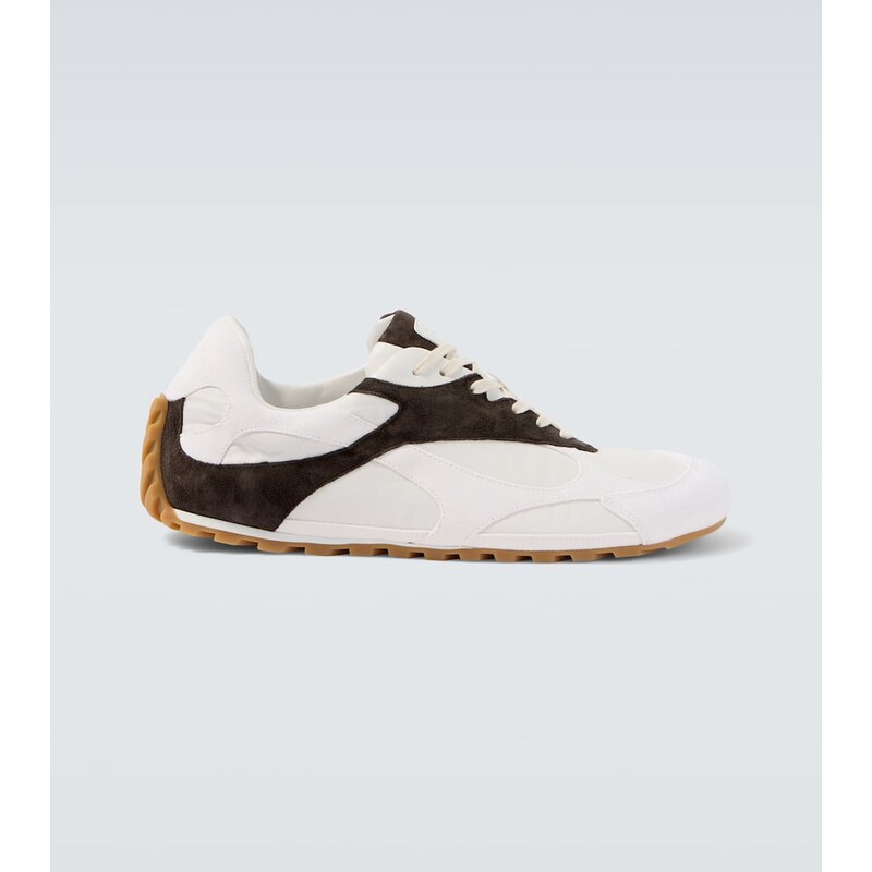 Bottega Veneta Orbit Flash suede-trimmed sneakers
