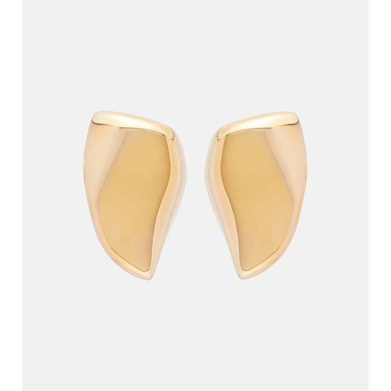 Bottega Veneta Prisma Small 18kt gold-plated earrings