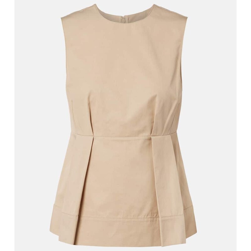 Vince Pleated peplum top