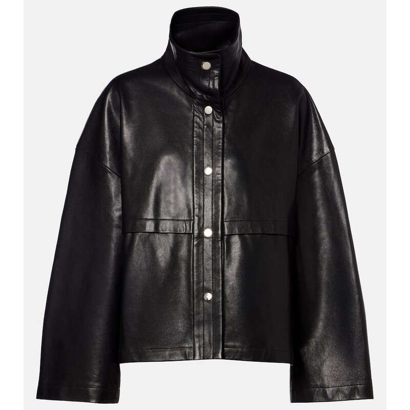 Nour Hammour Park leather jacket