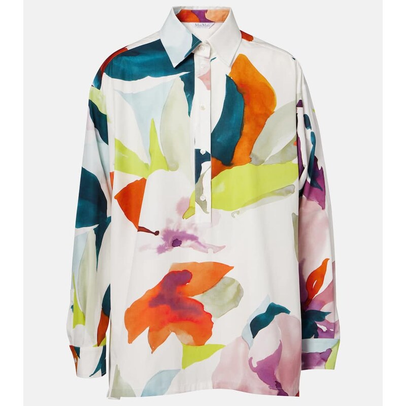 Max Mara Verace printed cotton top