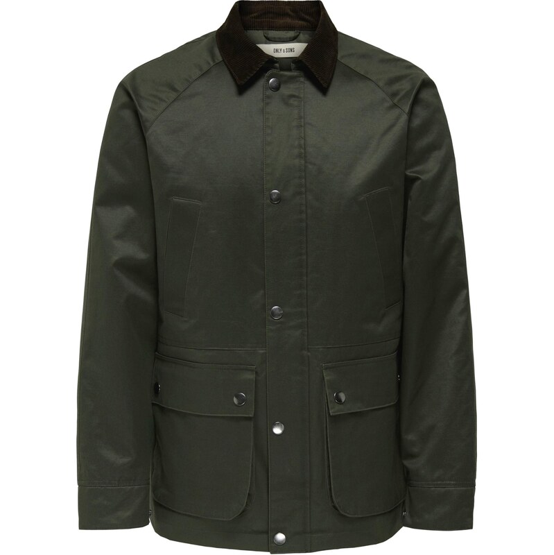 Only & Sons Přechodná bunda ONSBOB olivová