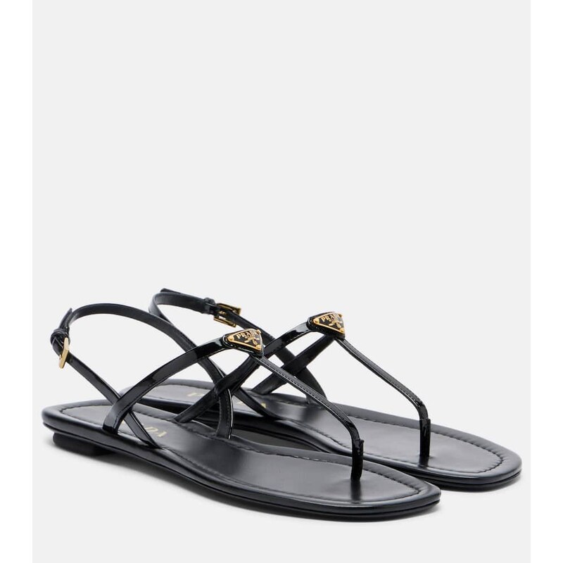 Prada Patent leather thong sandals