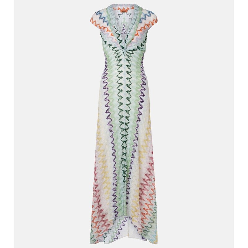 Missoni Zigzag lamÃ maxi dress