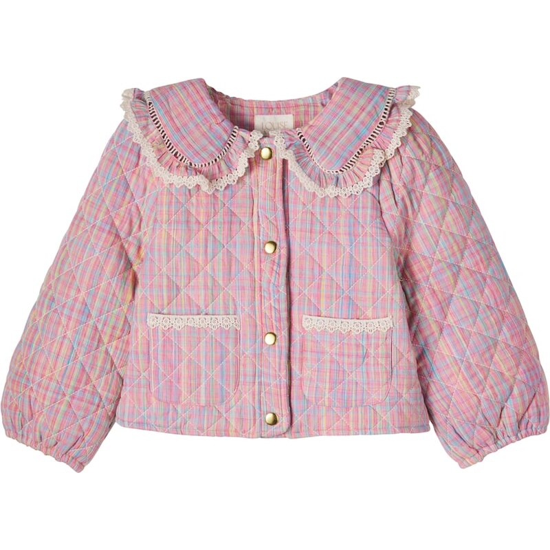 Louise Misha Joulia checked quilted cotton jacket