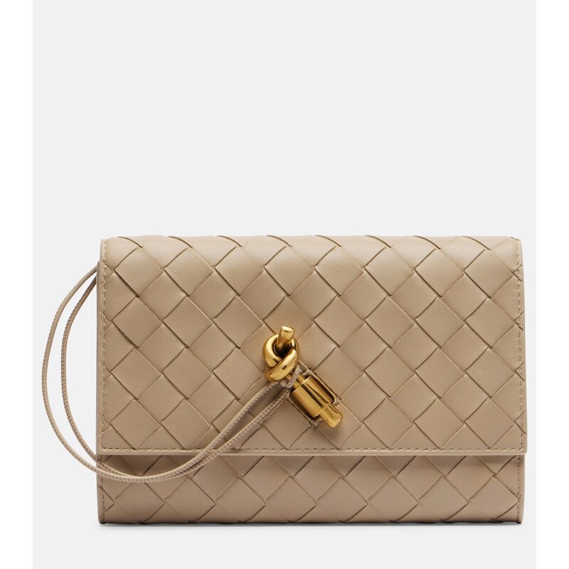 Bottega Veneta Andiamo leather pouch with strap