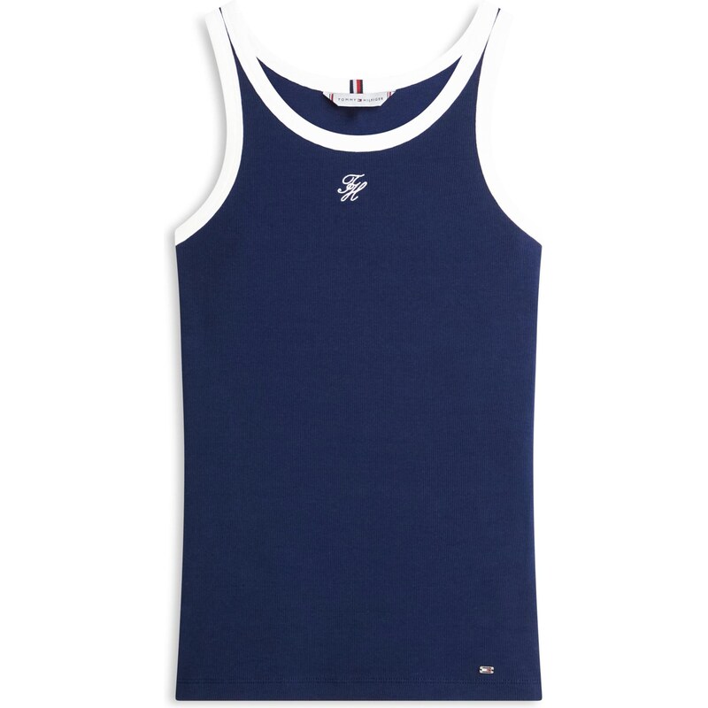 TOMMY HILFIGER Top námořnická modř / bílá