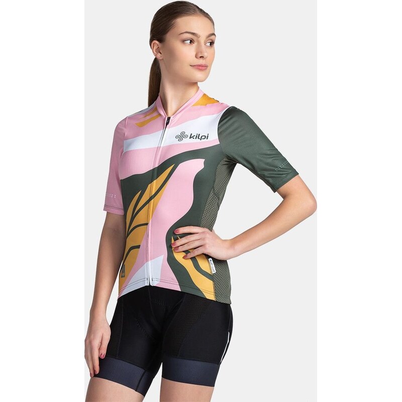 Dámský cyklistický dres KILPI Ritael tmavě zelený 114335192