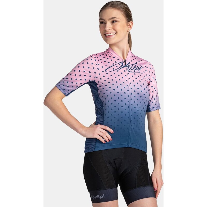 Dámský cyklistický dres KILPI Ritael světle růžový 114335191