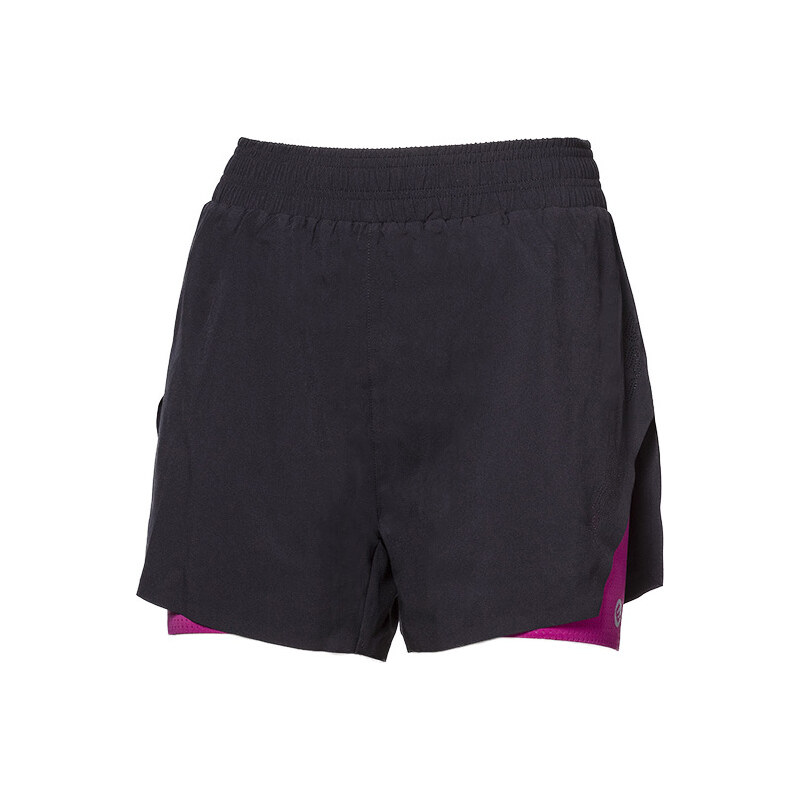 Dámské běžecké šortky PROGRESS Carrera Shorts 2v1 černé