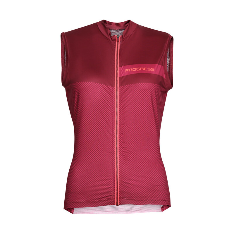 Dámský cyklistický dres PROGRESS Peony vínový
