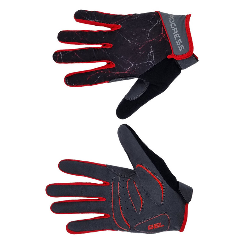 Unisex cyklistické rukavice PROGRESS Armagedon Gloves černá