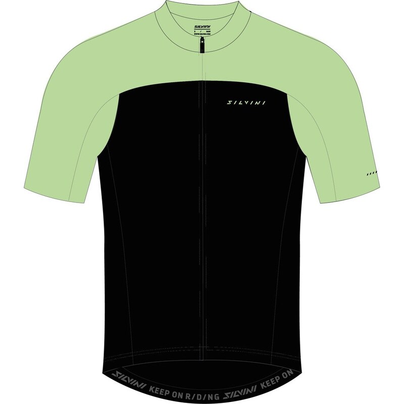 Pánský cyklo dres SILVINI Stelvio černozelená