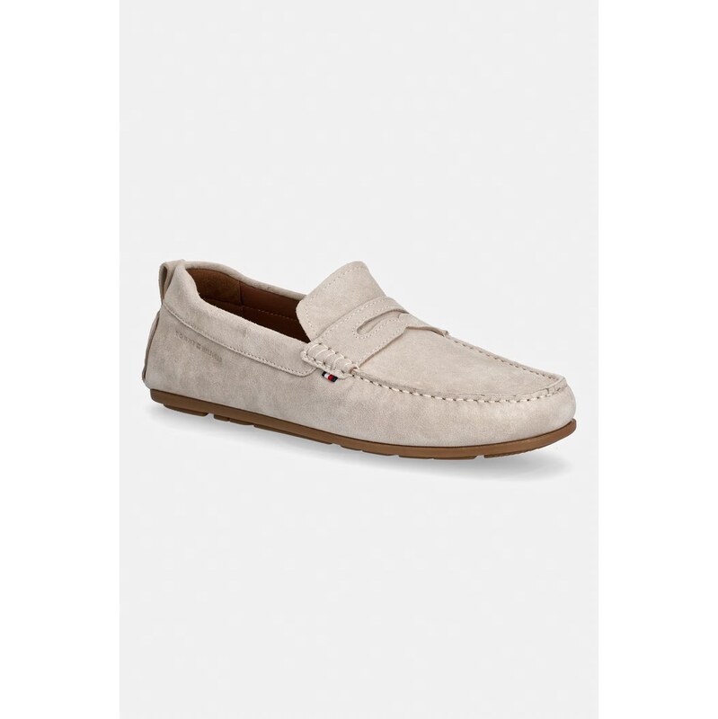 Tommy Hilfiger mokasíny pánské semišové CORE HILFIEGR SUEDE DRIVER
