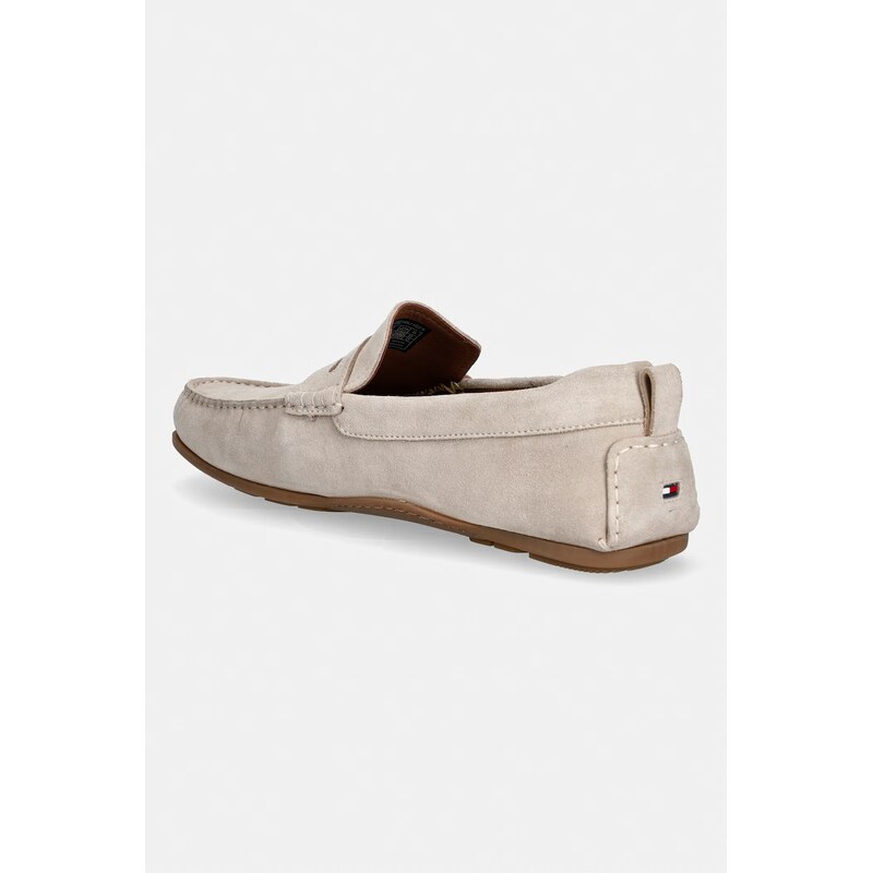 Tommy Hilfiger mokasíny pánské semišové CORE HILFIEGR SUEDE DRIVER
