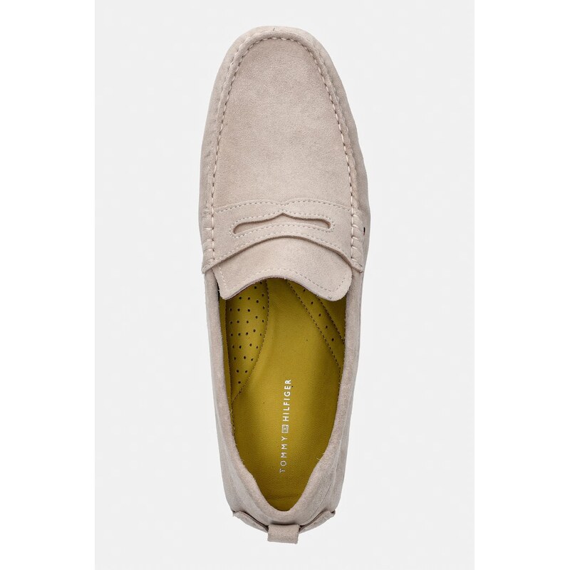 Tommy Hilfiger mokasíny pánské semišové CORE HILFIEGR SUEDE DRIVER